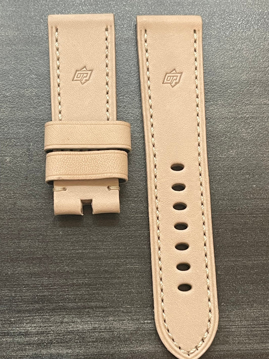 Panerai 24MM Tan Calf Vintage "OP" Tang Strap (24/22MM)