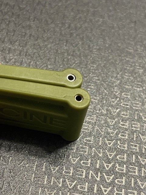 Panerai 24MM Green Rubber Caoutchouc Logo Strap (24/22MM)