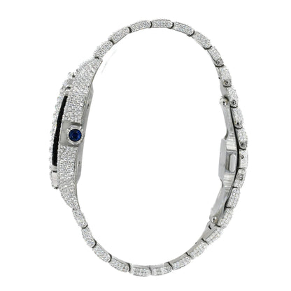 CA 41MM Moissanite Watch Roman Dial